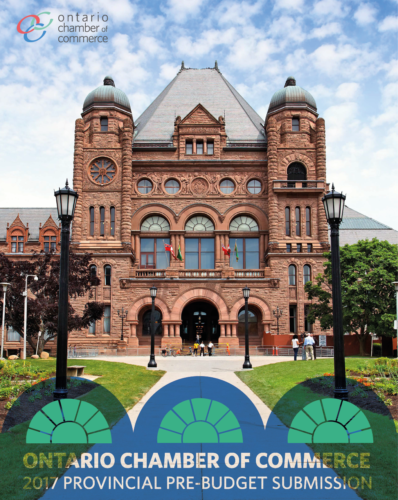 Ontario chamber of commerce provincial pre-budget submission.