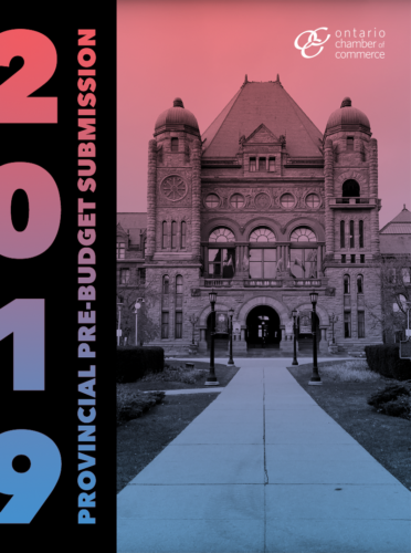 Ottawa's 2019 budget submission deadline.