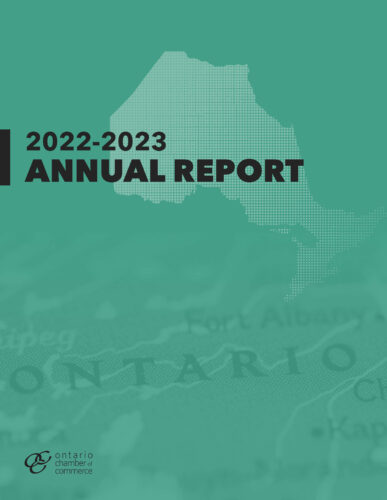 The cover of the 2021-23 annual report.