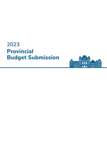 2023 provincial budget-web report cover