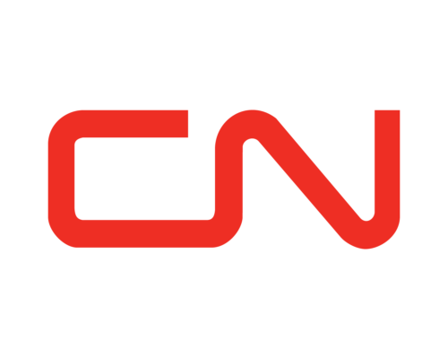 The cn logo on a black background.