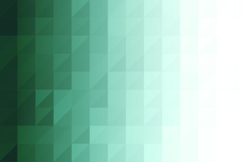 A green and white background with triangles.