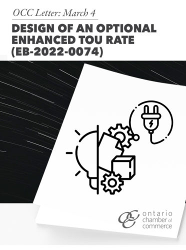 Design of an Optional Enhanced TOU Rate (EB-2022-0074