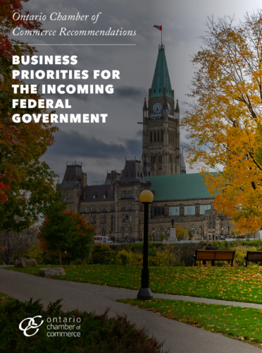 Business priorities for the federal government.