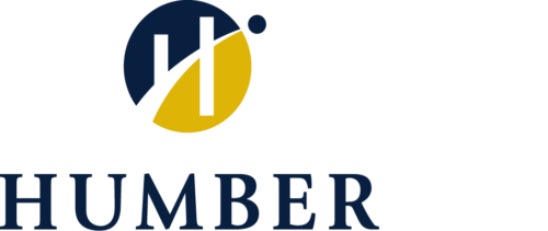 The logo for humber.