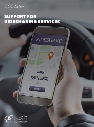 Support for ridesharing services.