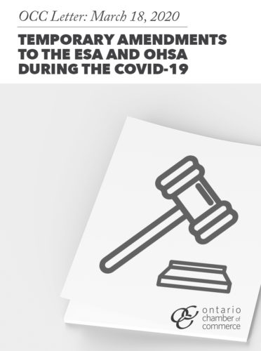 Occ letter march 2020 amendments to the esa and osa during the covid-19.