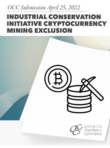 Occ submission conservation initiative cryptcurrency mining exemption.