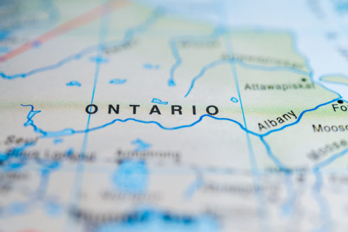 Map of Ontario.