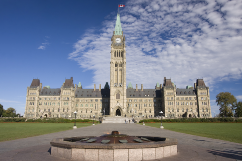 A large building with a clock tower.