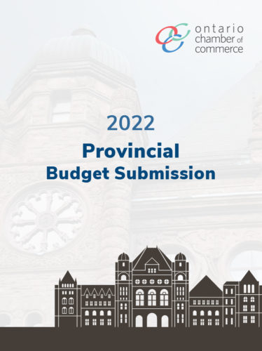 The cover of the provincial budget submission.