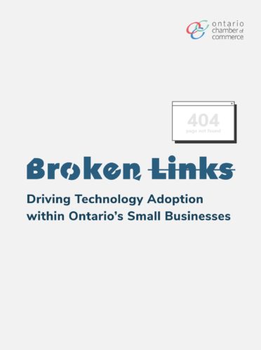 Broken links driving technology adoption within ontario's small businesses.