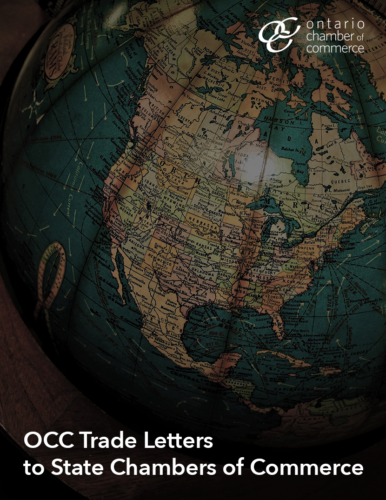 Occ trade letters to state chambers of commerce.