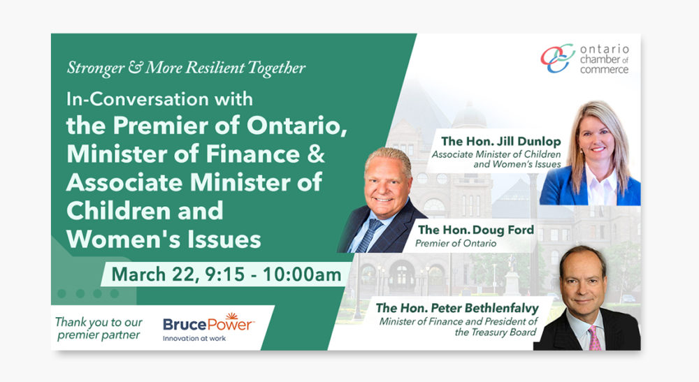 The premier of ontario's conversation with the minister of finance and minister of children and youth.
