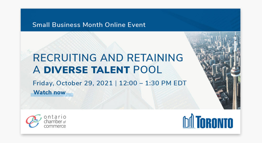 Small business month event recruiting and retaining a diverse talent pool.