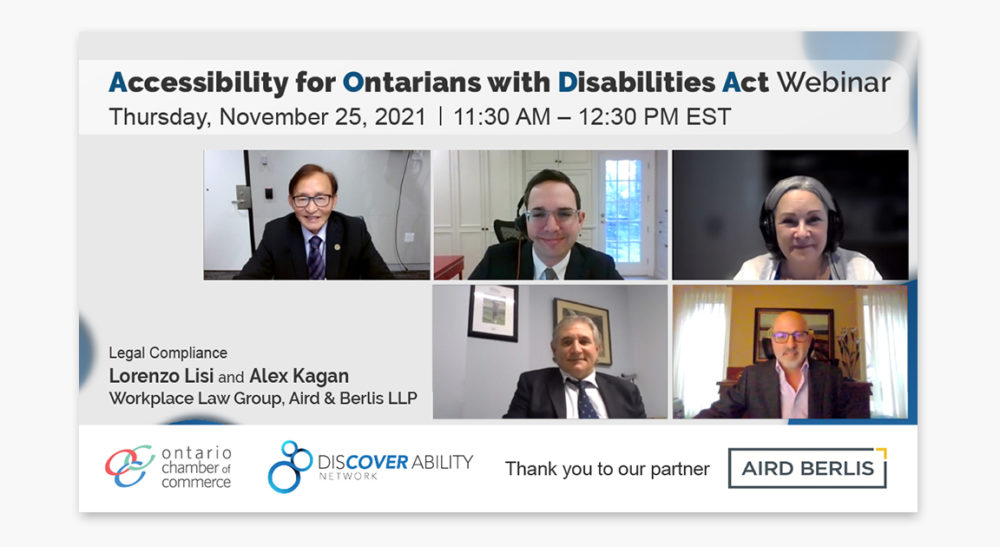 Accessibility for ontarians with disabilities act webinar.