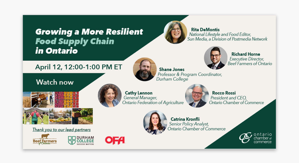 Growing a more resilient food supply chain in ontario.