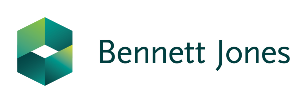 The logo for bennett jones.