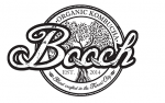 The logo for boach organic kombucha.