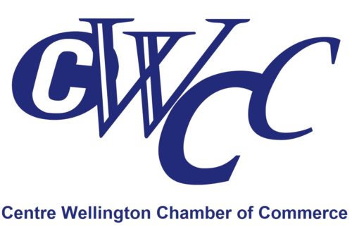 The centre wellington chamber of commerce logo.