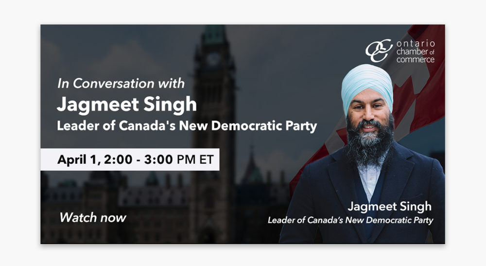 Jagmeet singh, leader of canada's new democratic party.