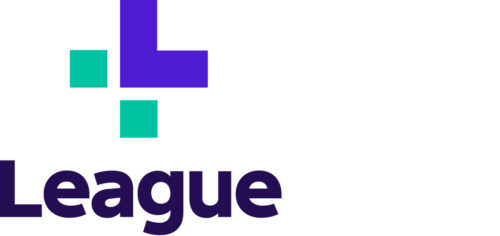 The league logo with a cross in the middle.