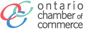 Ontario chamber of commerce logo.