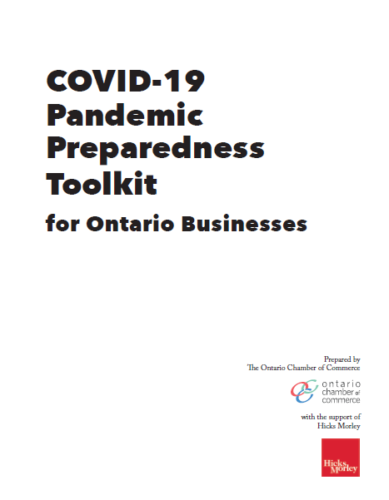 Covid-19 pandemic preparedness toolkit for ontario businesses.